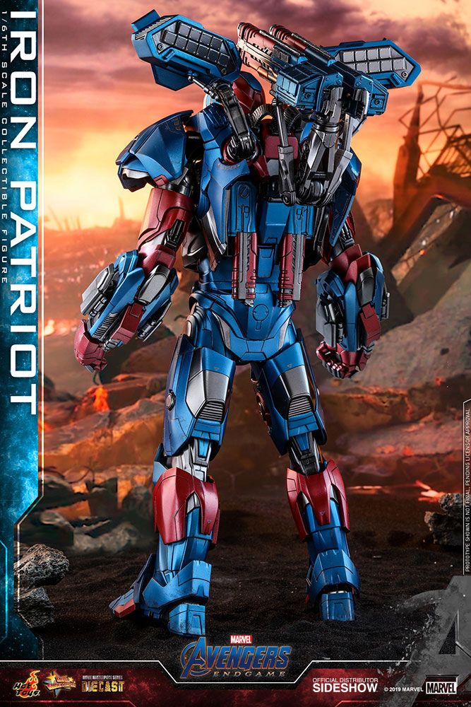 Foto 5 pulgar | Figura Iron Patriot Marvel Avengers: Endgame Hot Toys 1:6 de Escala