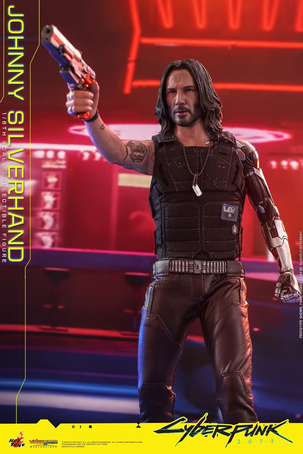 Foto 4 pulgar | Figura Johnny Silverhand Cyberpunk 2077 Hot Toys 1:6 de Escala