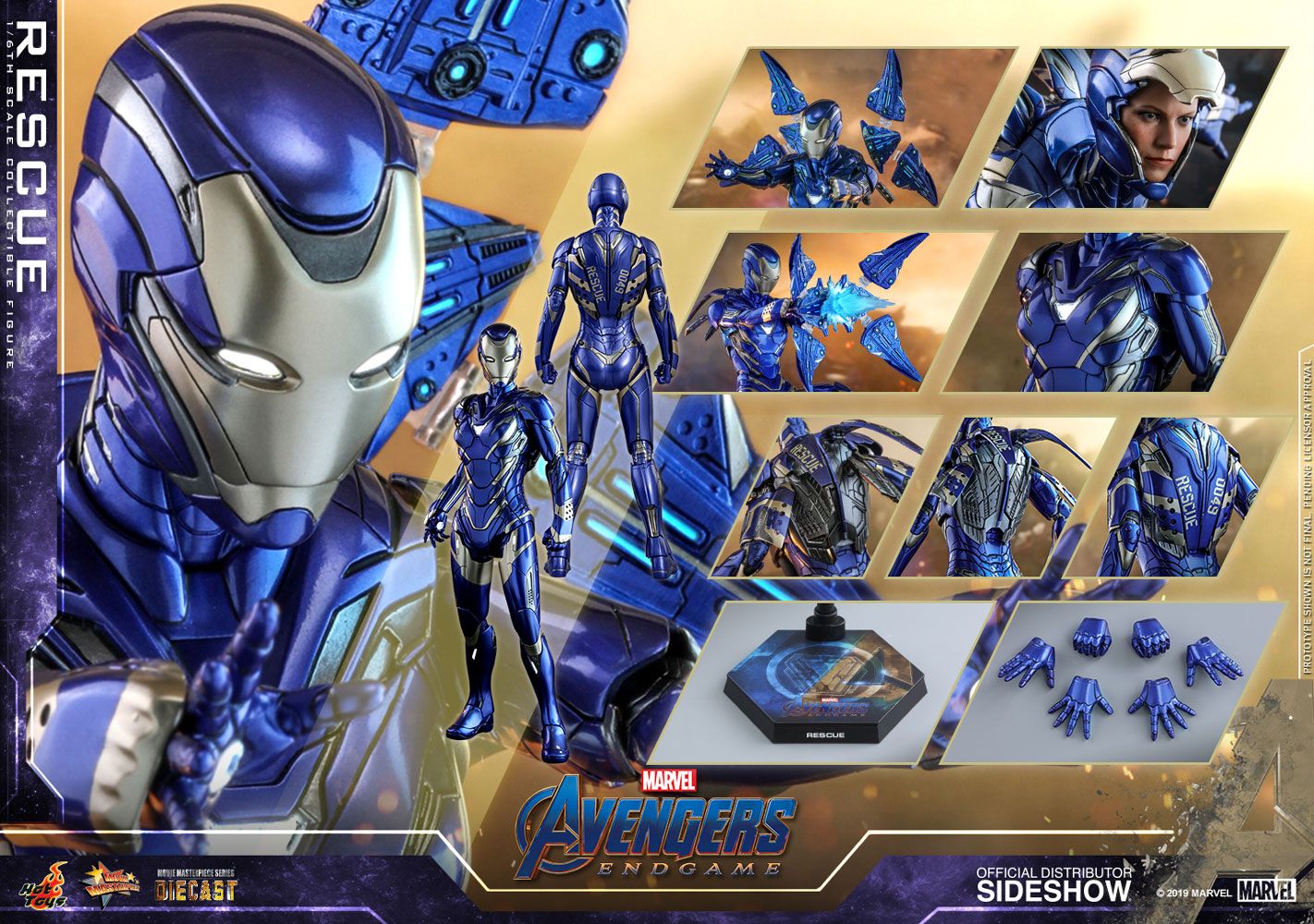 Foto 9 pulgar | Figura Hot Toys 1:6 De Escala Marvel Avengers Endgame: Rescue