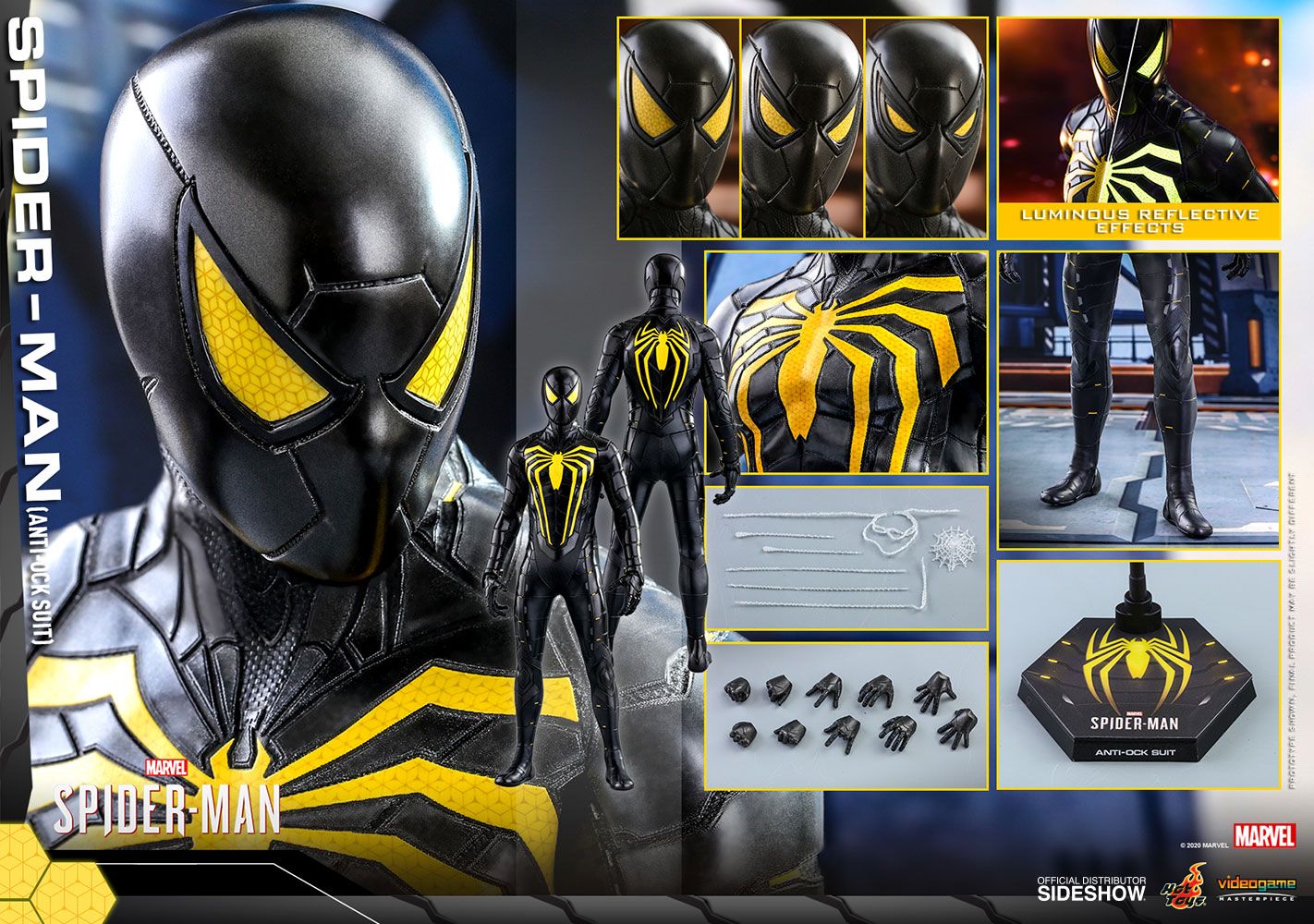 Foto 9 pulgar | Figura Hot Toys 1:6 De Escala Marvel Spider-man: Spider-man Anti-ock Suit