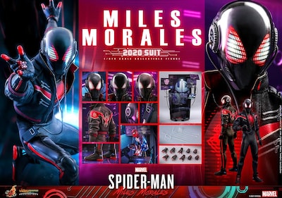 Foto 8 | Figura Hot Toys 1:6 de Escala Marvel Spider-man: Miles Morales 2020 Suit