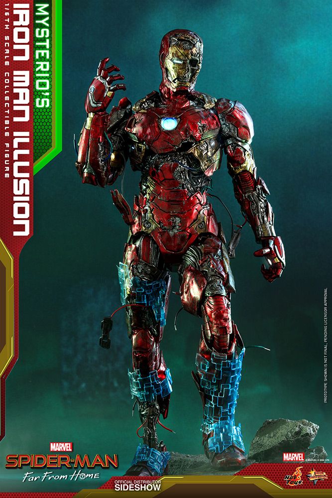 Foto 4 pulgar | Figura Hot Toys 1:6 De Escala Marvel Spider-man Far From Home: Mysterio's Iron Man Illusion