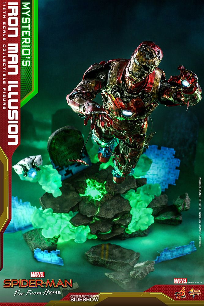 Foto 6 pulgar | Figura Hot Toys 1:6 De Escala Marvel Spider-man Far From Home: Mysterio's Iron Man Illusion