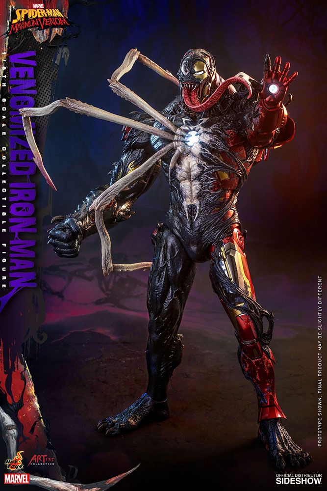 Foto 3 pulgar | Figura Hot Toys 1:6 De Escala Marvel Spider-man Maximum Venom: Venomized Iron Man