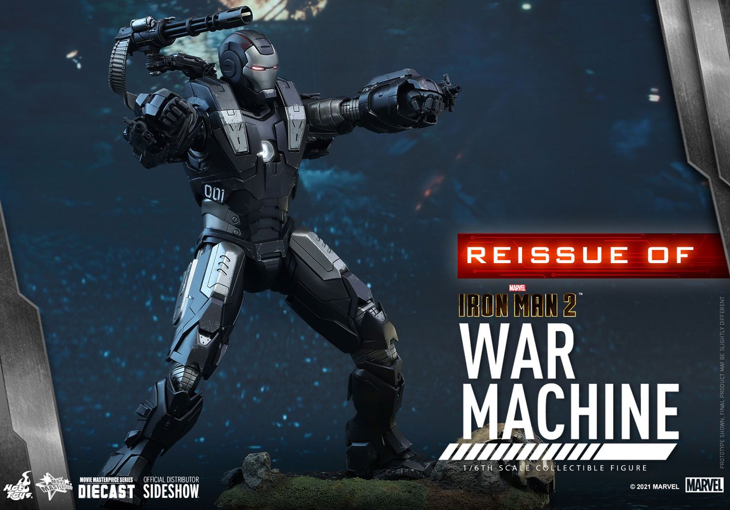 Foto 5 pulgar | Figura Hot Toys 1:6 De Escala Iron Man 2: War Machine