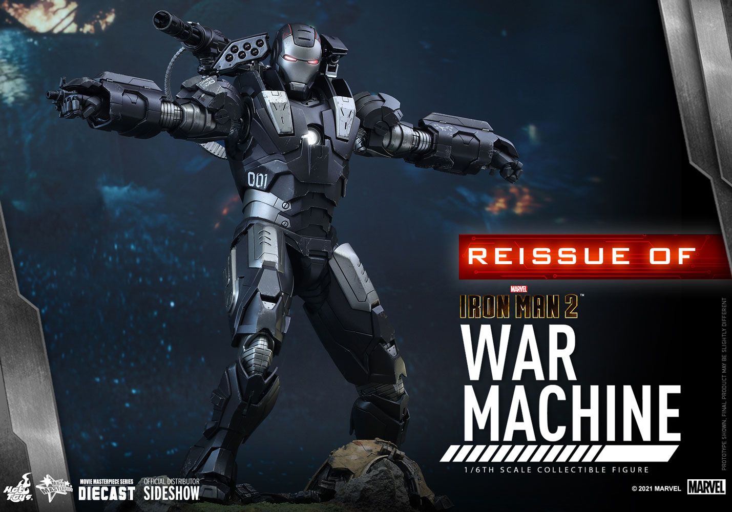 Foto 6 pulgar | Figura Hot Toys 1:6 De Escala Iron Man 2: War Machine