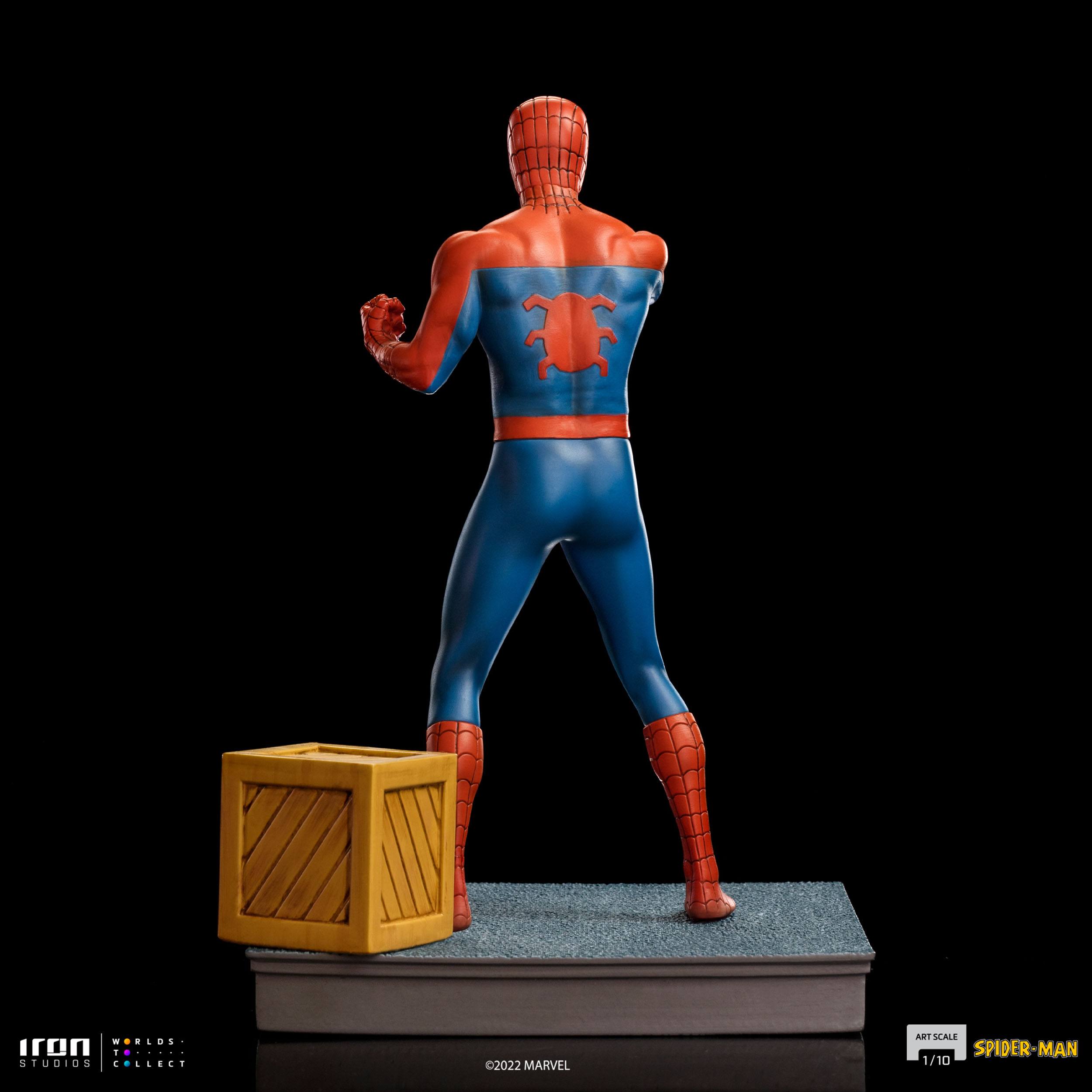 Foto 4 pulgar | Estatua Coleccionable Iron Studios Spider-man ('60 Animated Series) 1:10 De Escala