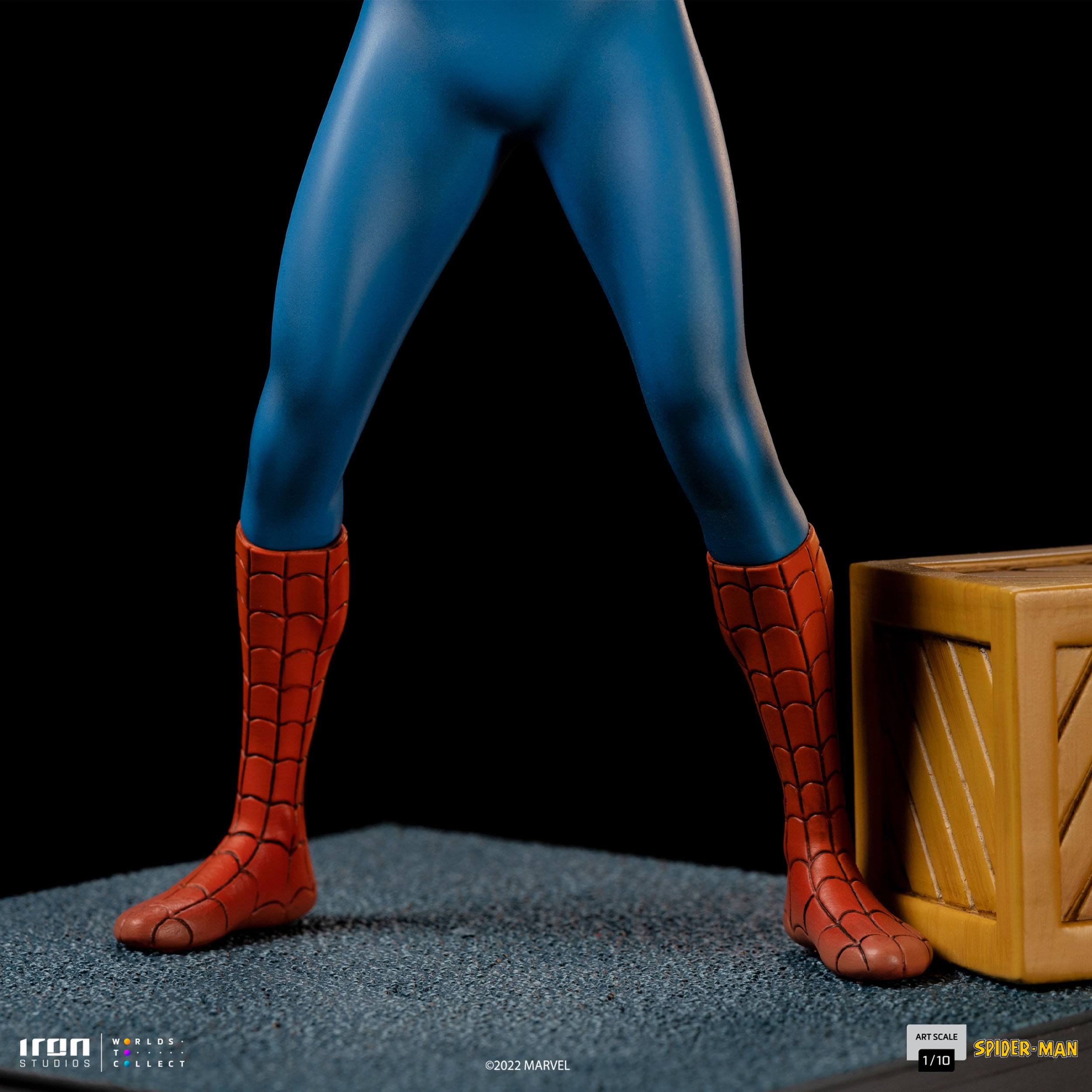 Foto 8 pulgar | Estatua Coleccionable Iron Studios Spider-man ('60 Animated Series) 1:10 De Escala