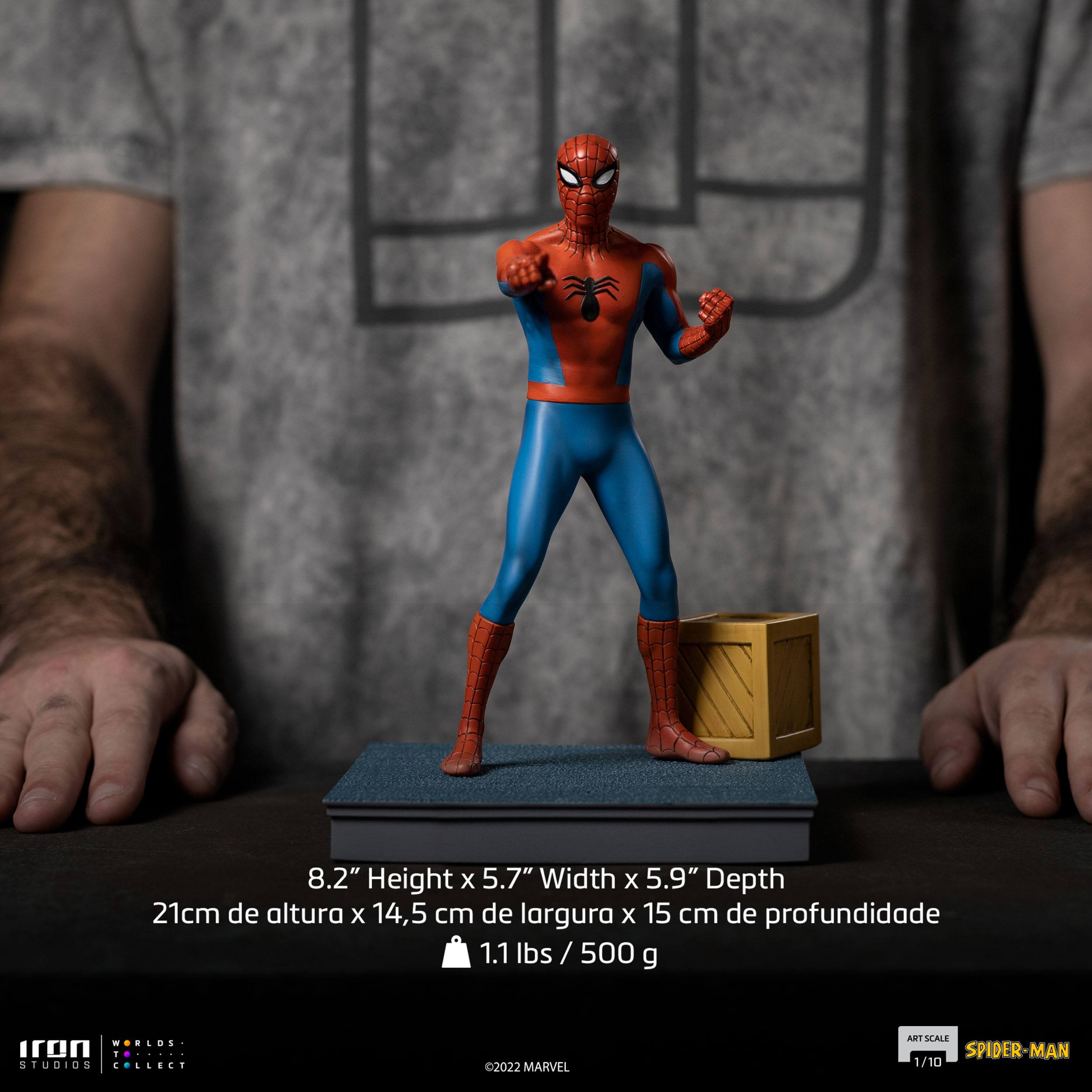 Foto 9 pulgar | Estatua Coleccionable Iron Studios Spider-man ('60 Animated Series) 1:10 De Escala