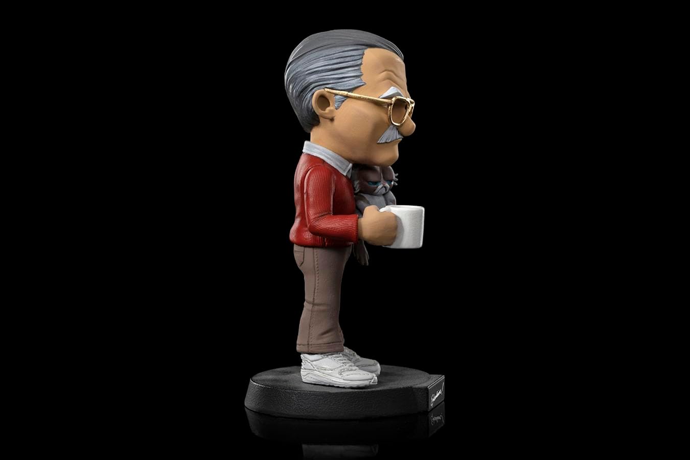 Foto 6 pulgar | Figura Coleccionable Iron Studios Mini Co. Stan Lee With Grumpy Cat