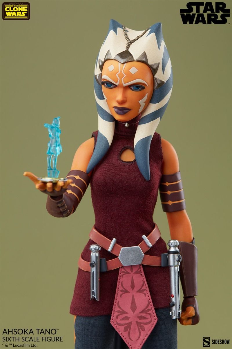 Foto 4 pulgar | Figura Sideshow 1:6 de Escala Star Wars The Clone Wars Ahsoka Tano