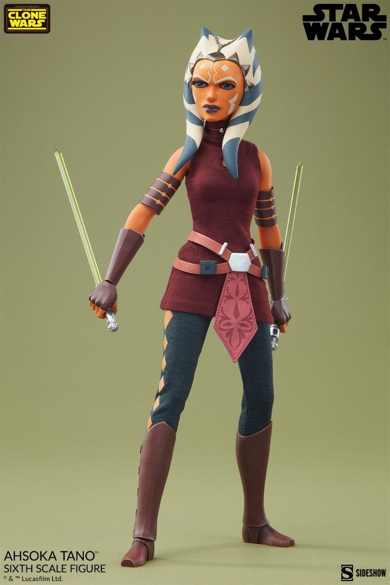 Foto 5 pulgar | Figura Sideshow 1:6 de Escala Star Wars The Clone Wars Ahsoka Tano