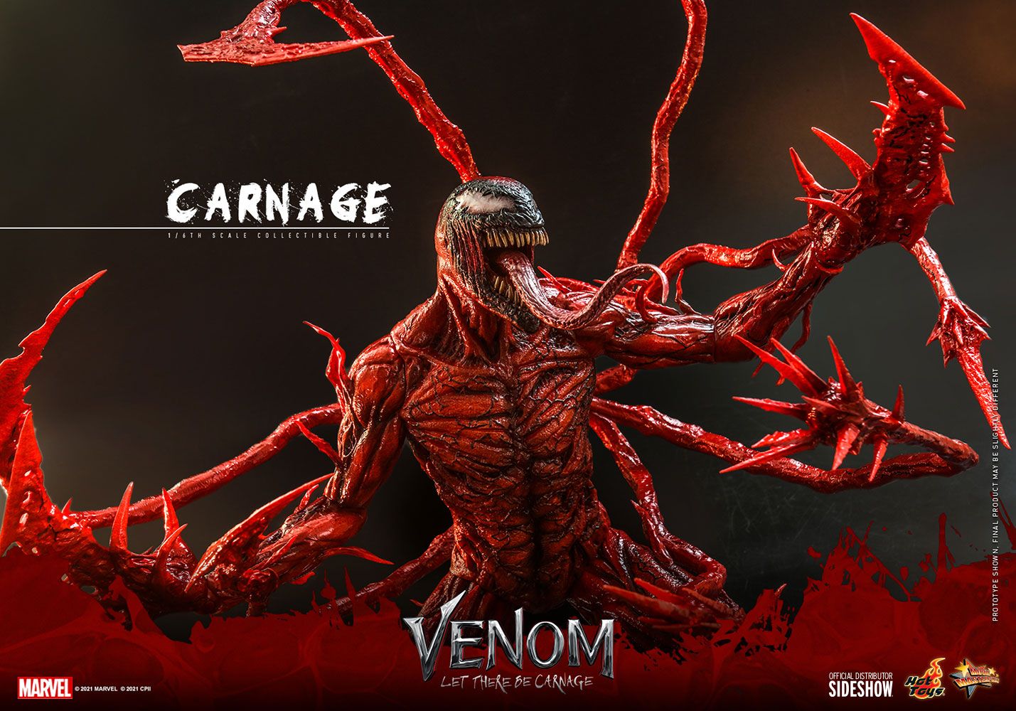 Foto 6 pulgar | Figura Venom Hot Toys Let There Be Carnage: Carnage