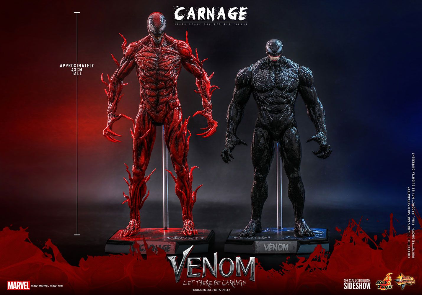 Foto 7 pulgar | Figura Venom Hot Toys Let There Be Carnage: Carnage