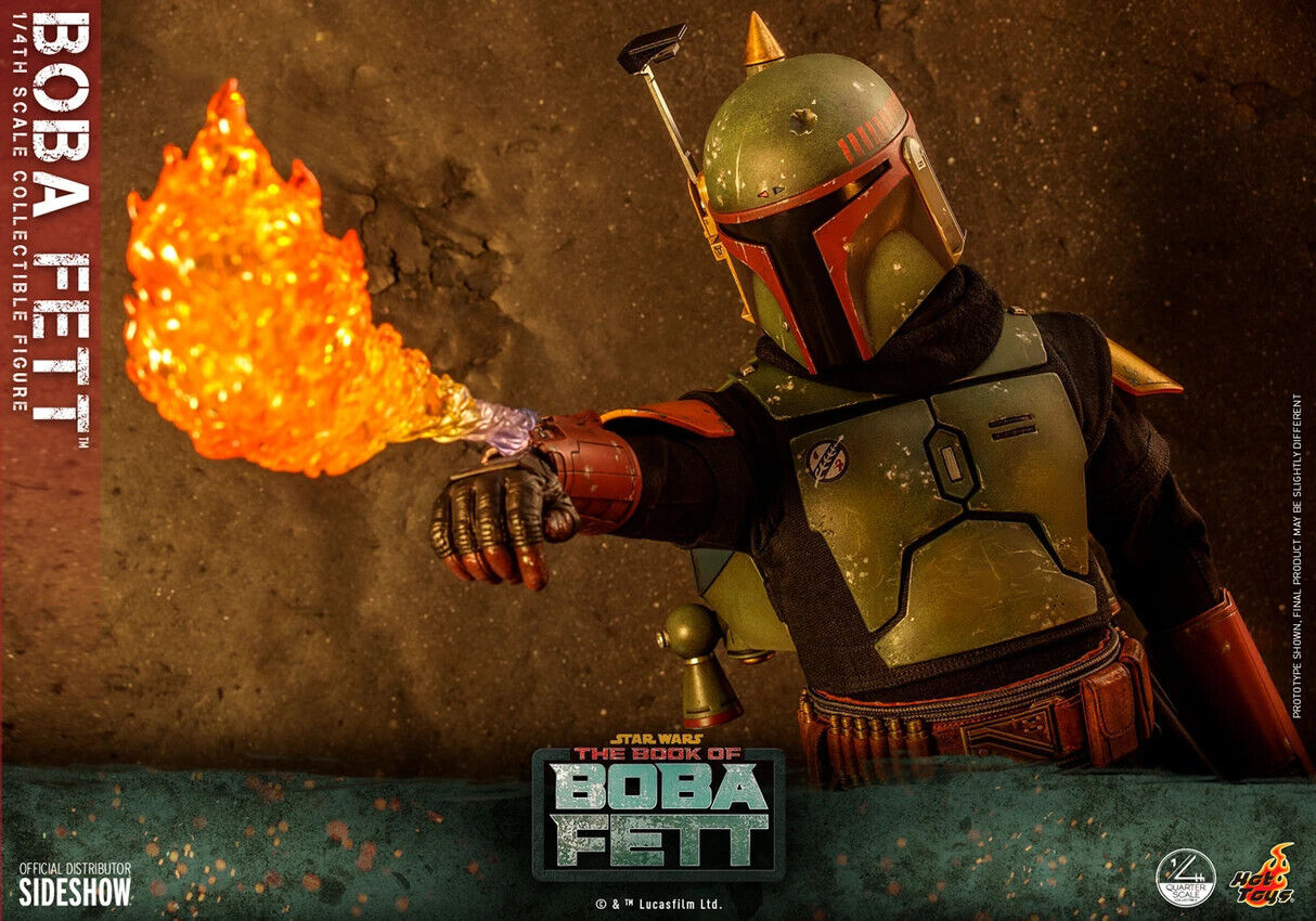 Foto 8 pulgar | Figura Hot Toys 1/4 De Escala Star Wars The Book Of Boba Fett: Boba Fett