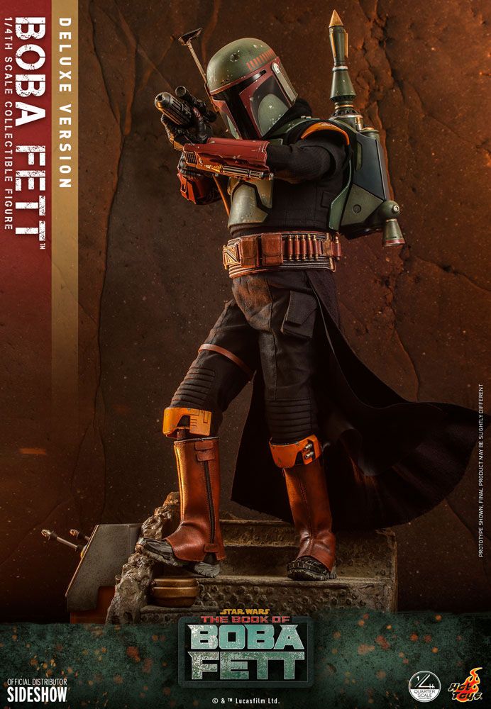 Foto 3 pulgar | Figura Hot Toys 1/4 De Escala Star Wars Boba Fett (deluxe Edition)