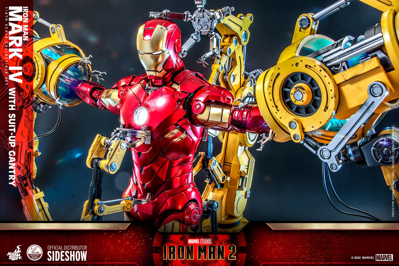 Foto 3 pulgar | Figura Hot Toys 1/4 De Escala Marvel Iron Man 2: Mark Iv (deluxe Edition)