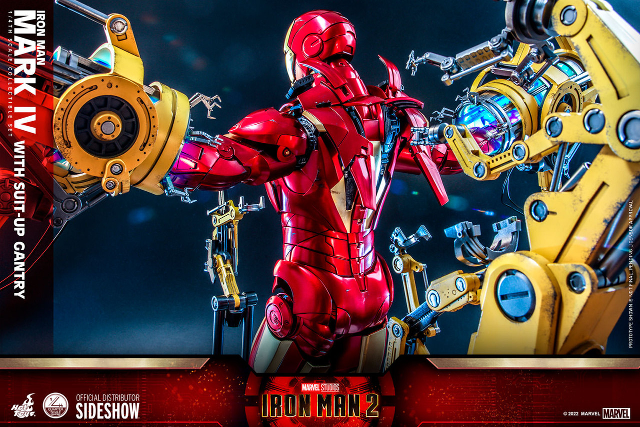 Foto 4 pulgar | Figura Hot Toys 1/4 De Escala Marvel Iron Man 2: Mark Iv (deluxe Edition)