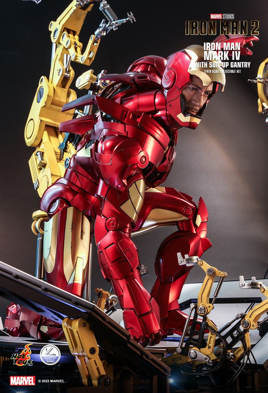 Foto 6 pulgar | Figura Hot Toys 1/4 De Escala Marvel Iron Man 2: Mark Iv (deluxe Edition)