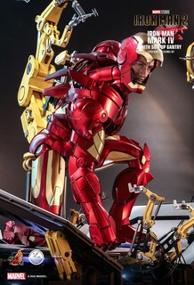 Foto 5 | Figura Hot Toys 1/4 De Escala Marvel Iron Man 2: Mark Iv (deluxe Edition)