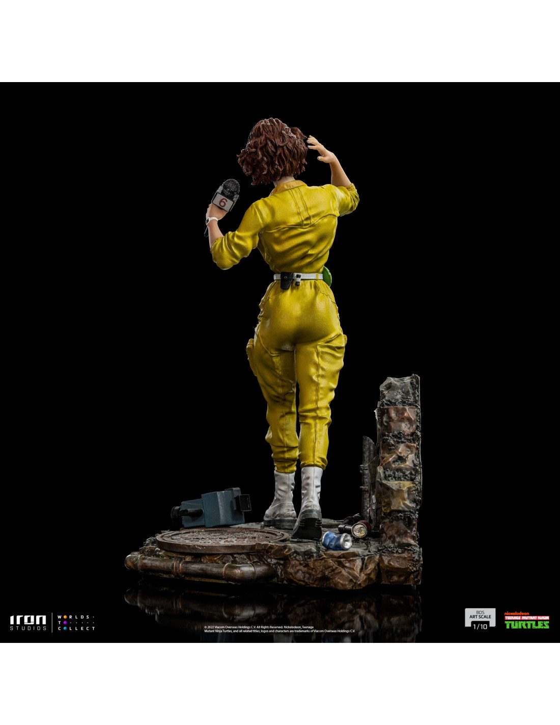 Foto 4 pulgar | Estatua Iron Studios 1:10 de Escala Tortugas Ninja: April O’neil