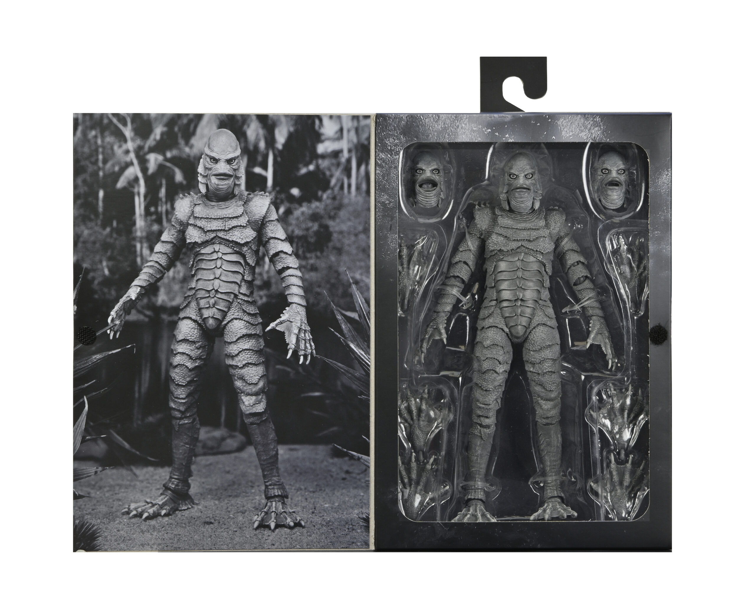 Foto 4 pulgar | Figura Neca Universal Monsters The Creature From The Black Lagoon Blanco y Negro