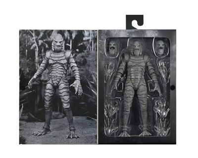 Foto 3 | Figura Neca Universal Monsters The Creature From The Black Lagoon Blanco y Negro