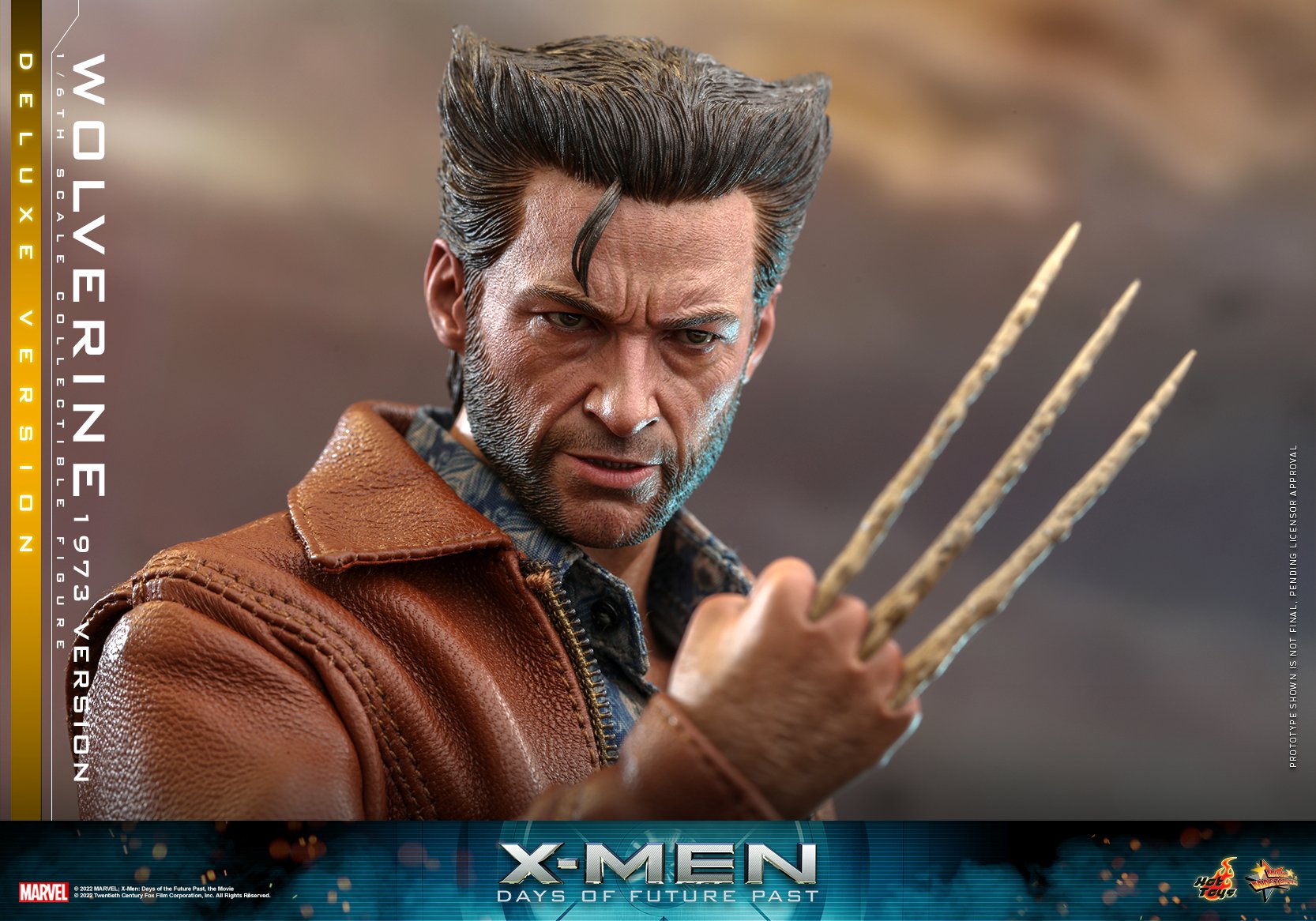 Foto 6 pulgar | Figura Hot Toys 1:6 de Escala Xmen Days Of Future Past: Wolverine (1973) Deluxe Edition