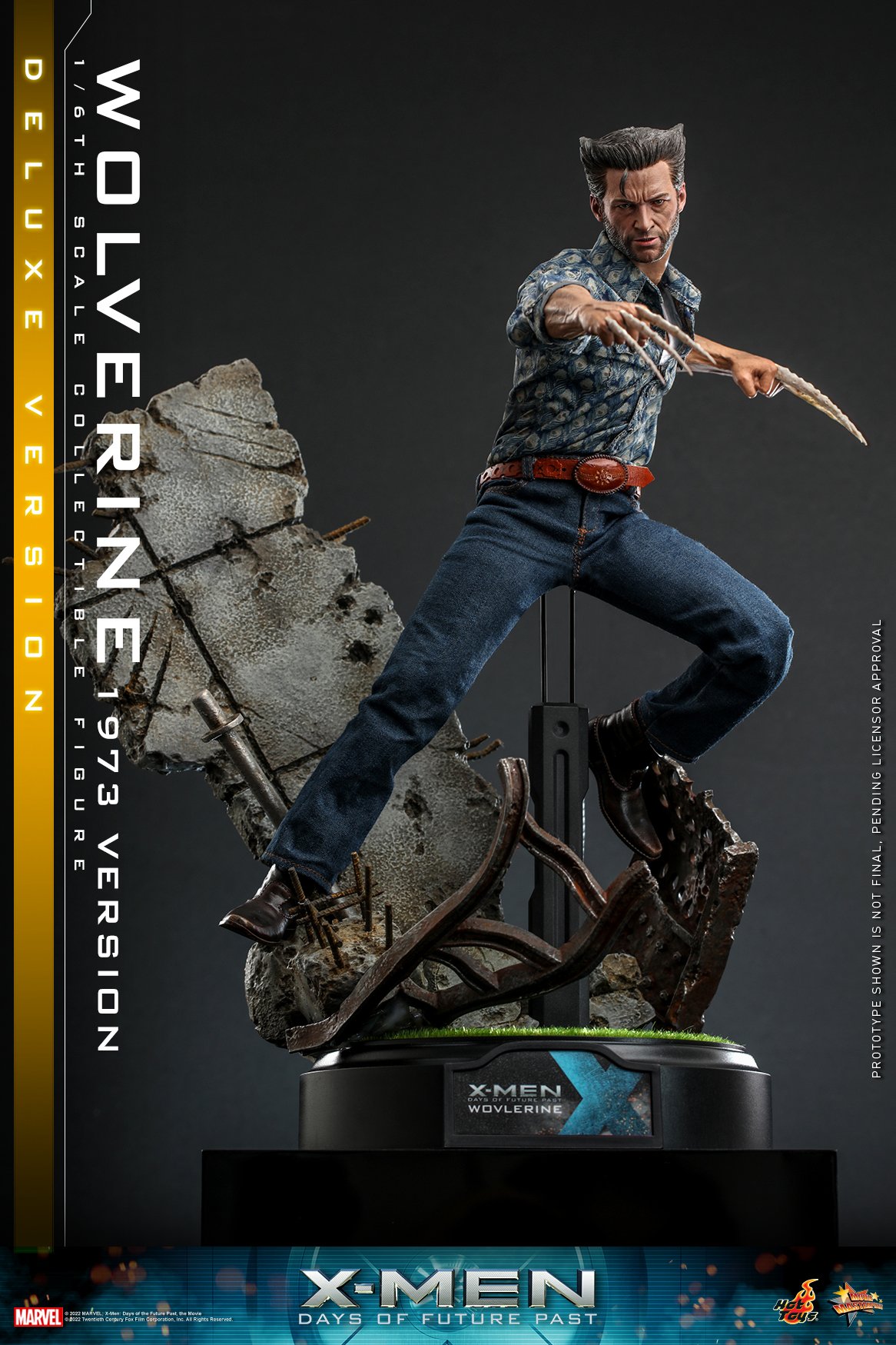 Foto 8 pulgar | Figura Hot Toys 1:6 de Escala Xmen Days Of Future Past: Wolverine (1973) Deluxe Edition