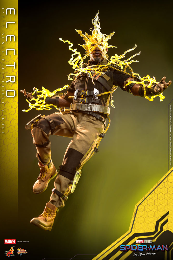 Foto 8 pulgar | Figura Electro Hot Toys de Spider-Man No Way Home