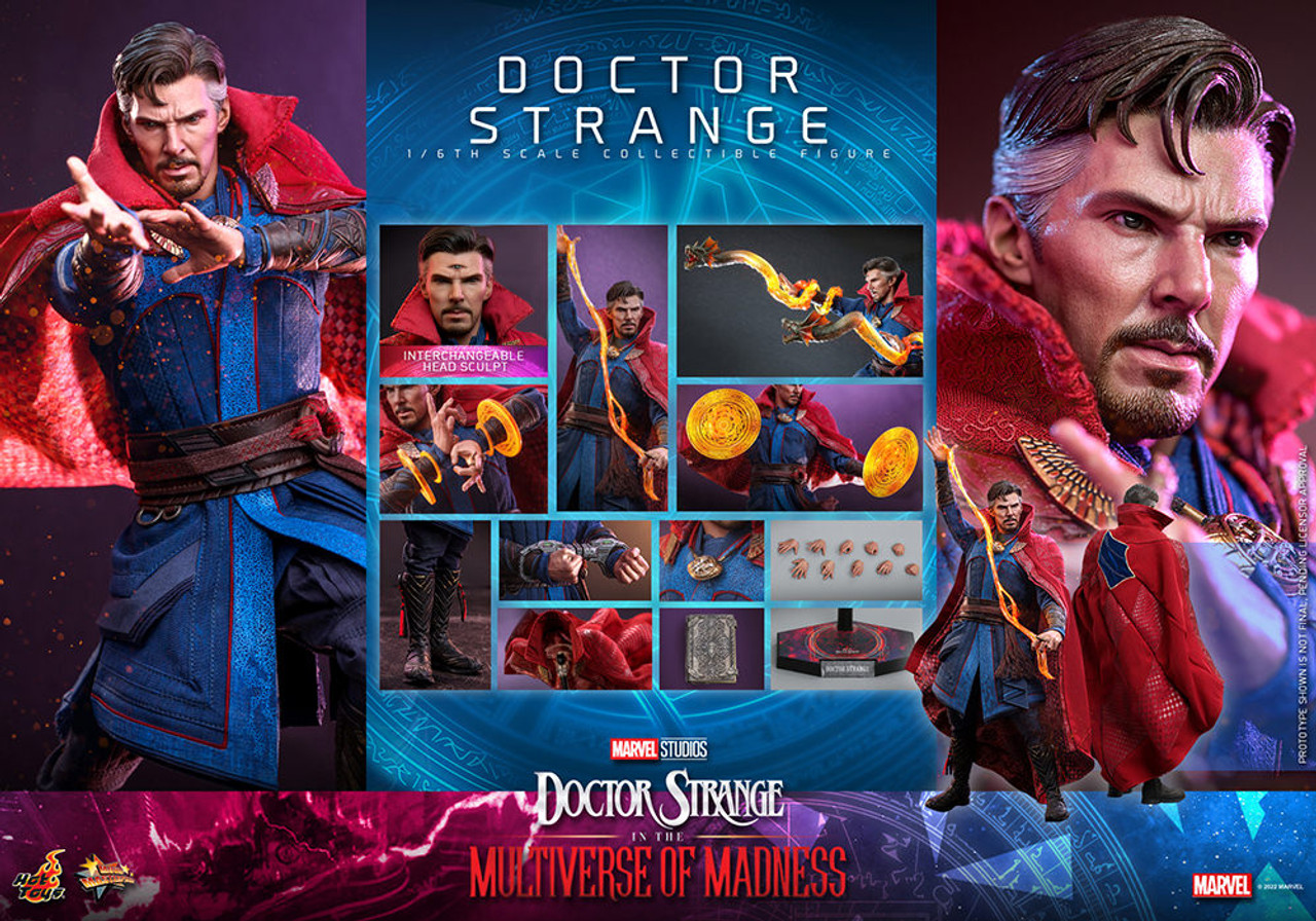 Foto 9 pulgar | Figura Doctor Strange Hot Toys The Multiverse Of Madness