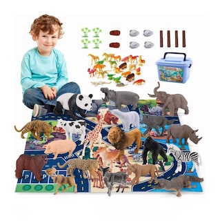 Foto 2 | Juguetes Para Niños, Juguetes De Animales Con Mapas 60 Pzs