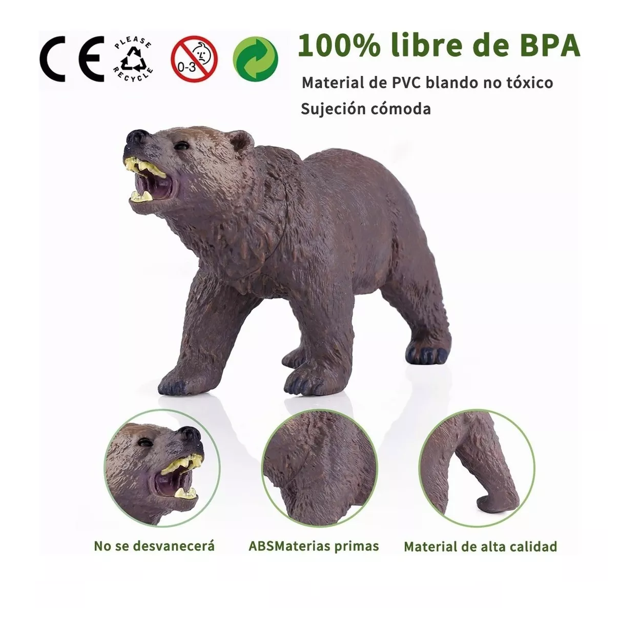 Foto 4 pulgar | Juguetes Para Niños, Juguetes De Animales Con Mapas 60 Pzs