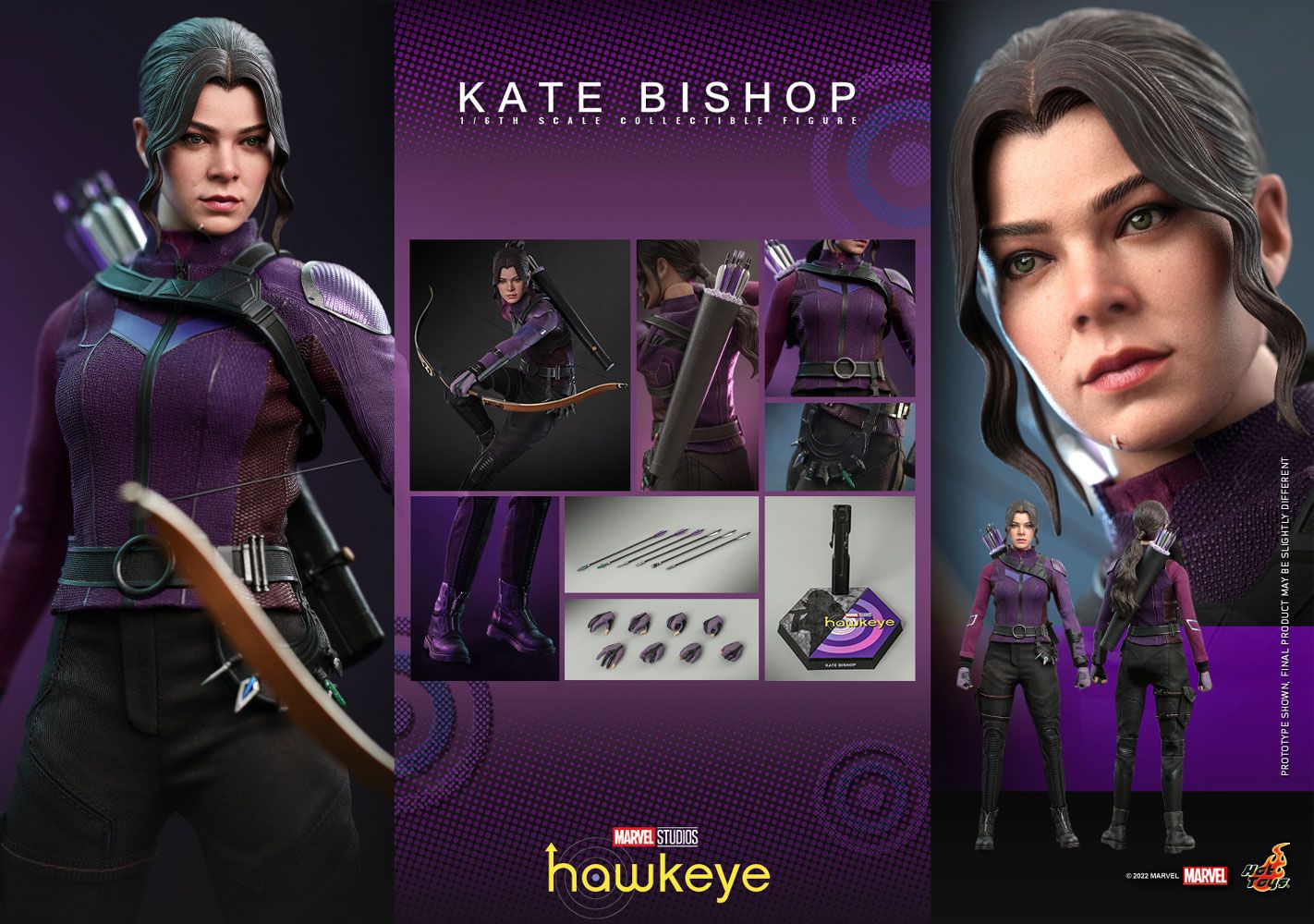 Foto 9 pulgar | Figura Hot Toys 1:6 De Escala Marvel Hawkeye: Kate Bishop