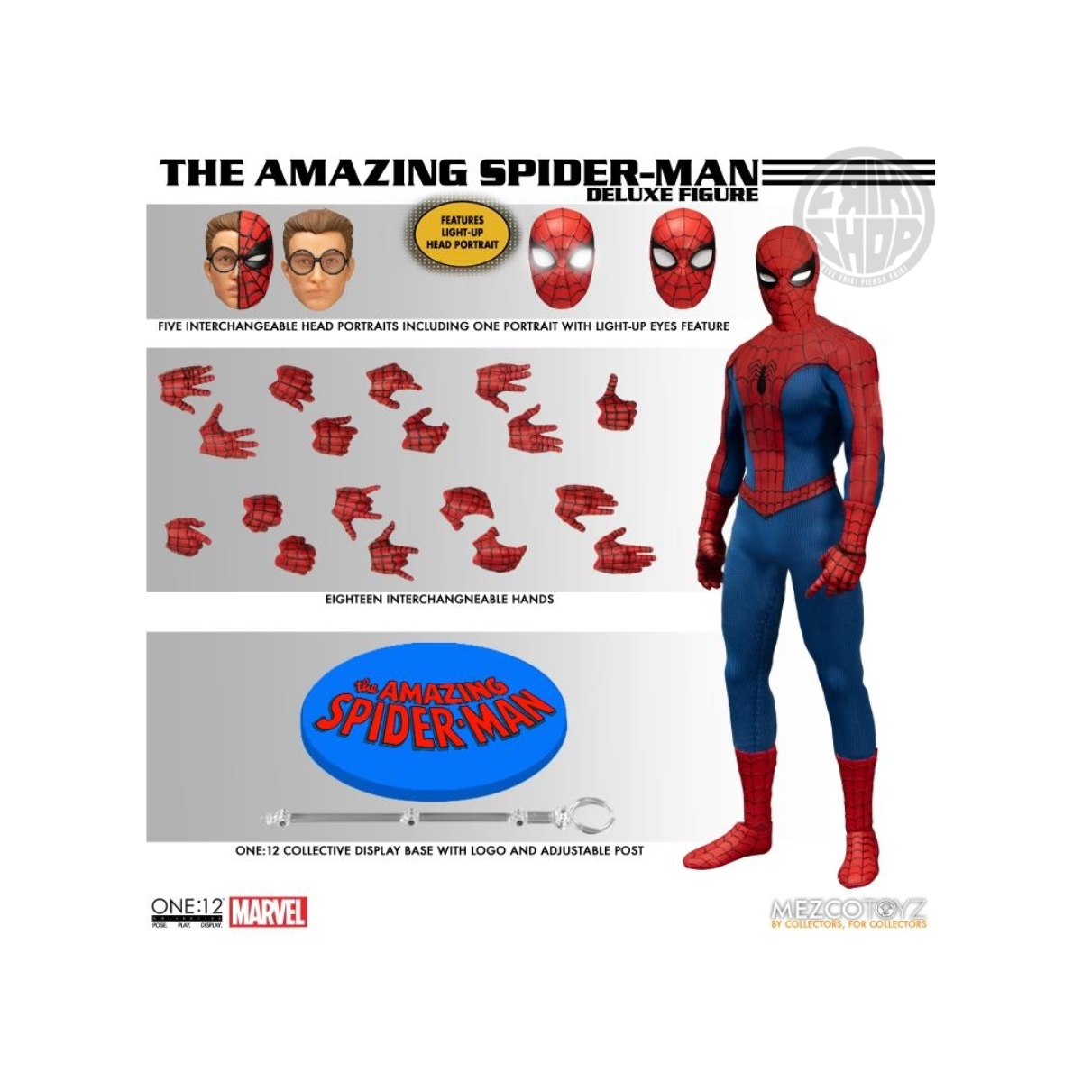 Foto 3 pulgar | Figura Mezco Marvel One:12 Collective Amazing Spider-man
