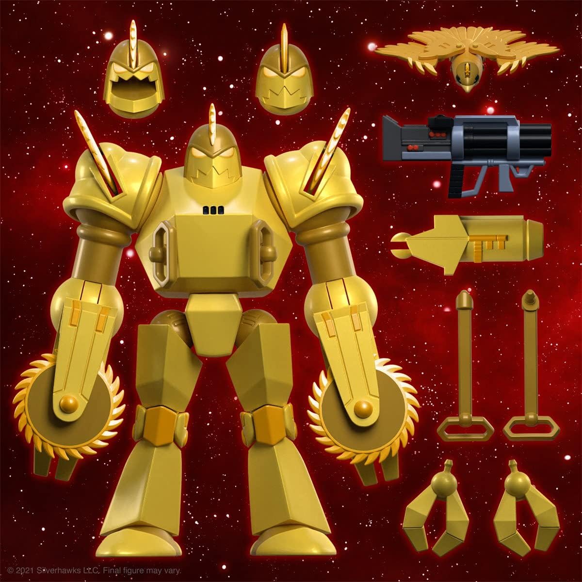 Foto 4 pulgar | Figura Super7 Halcones Galacticos (silverhawks): Buzz-saw