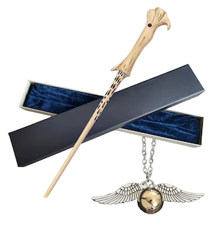 Foto 1 | Set Collar Snitch Vara Harry Potter Glow Wand Box, Color Voldemort