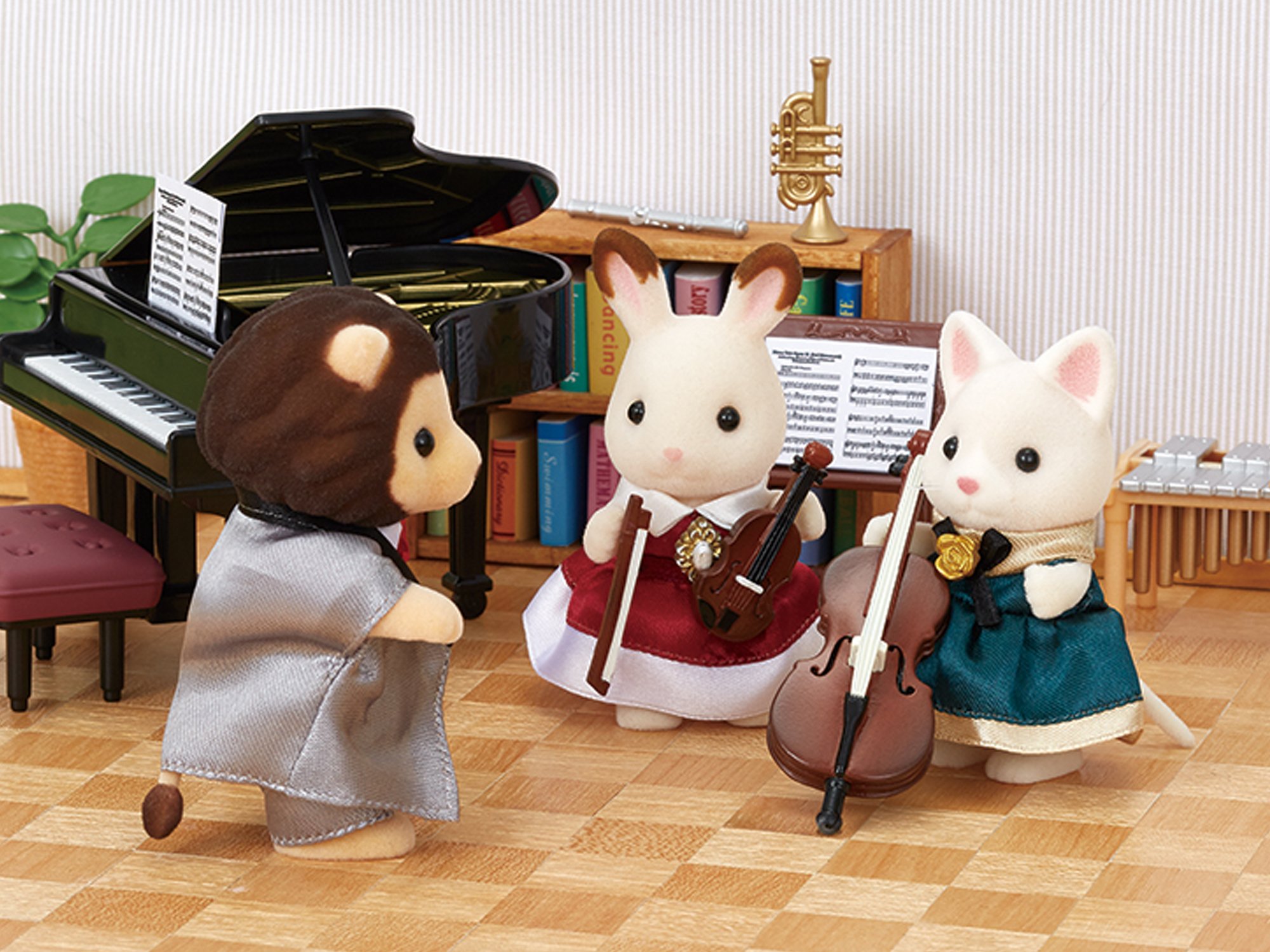 Foto 5 pulgar | Concierto para Violonchelo Toy Sylvanian Families Town con Silk Cat Girl - Venta Internacional