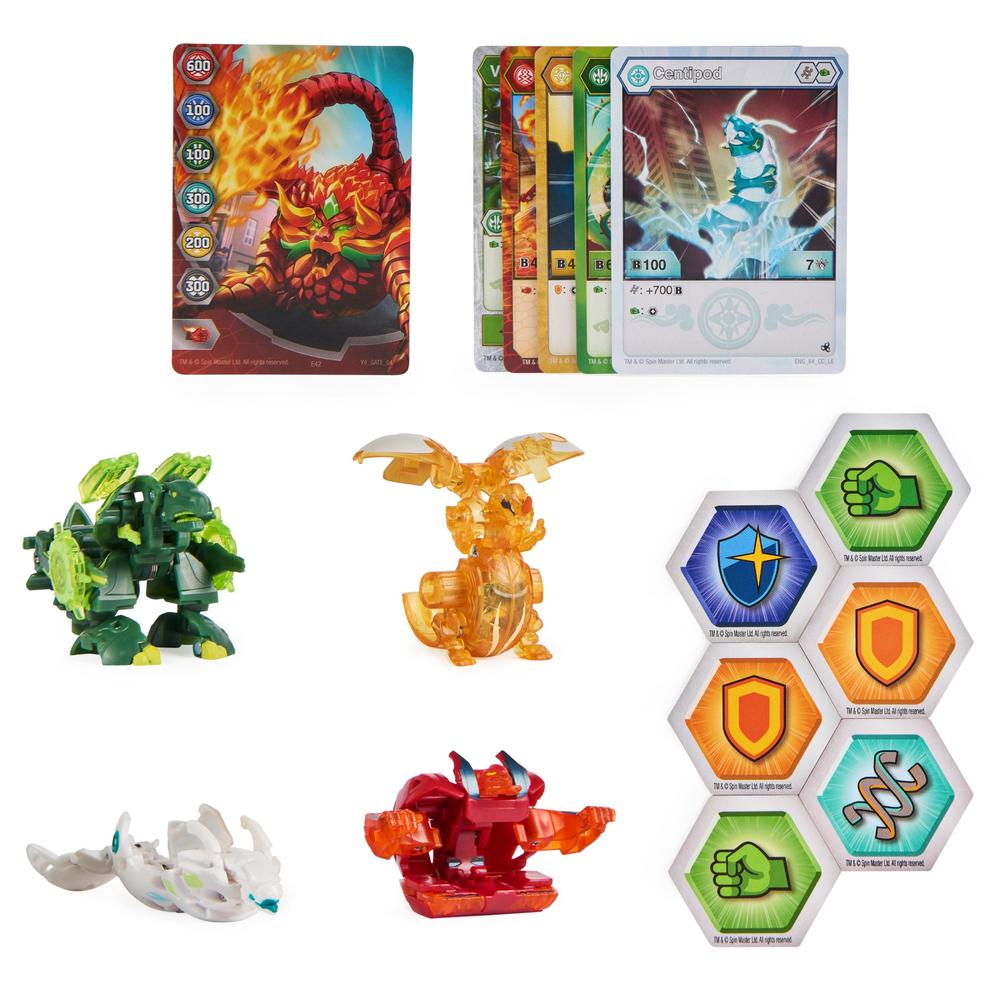 Foto 3 pulgar | Bakugan: Bakugan Legends - Pack Dragonoid Nova, Ultra Trox, Geogan Surturan Y Centipod