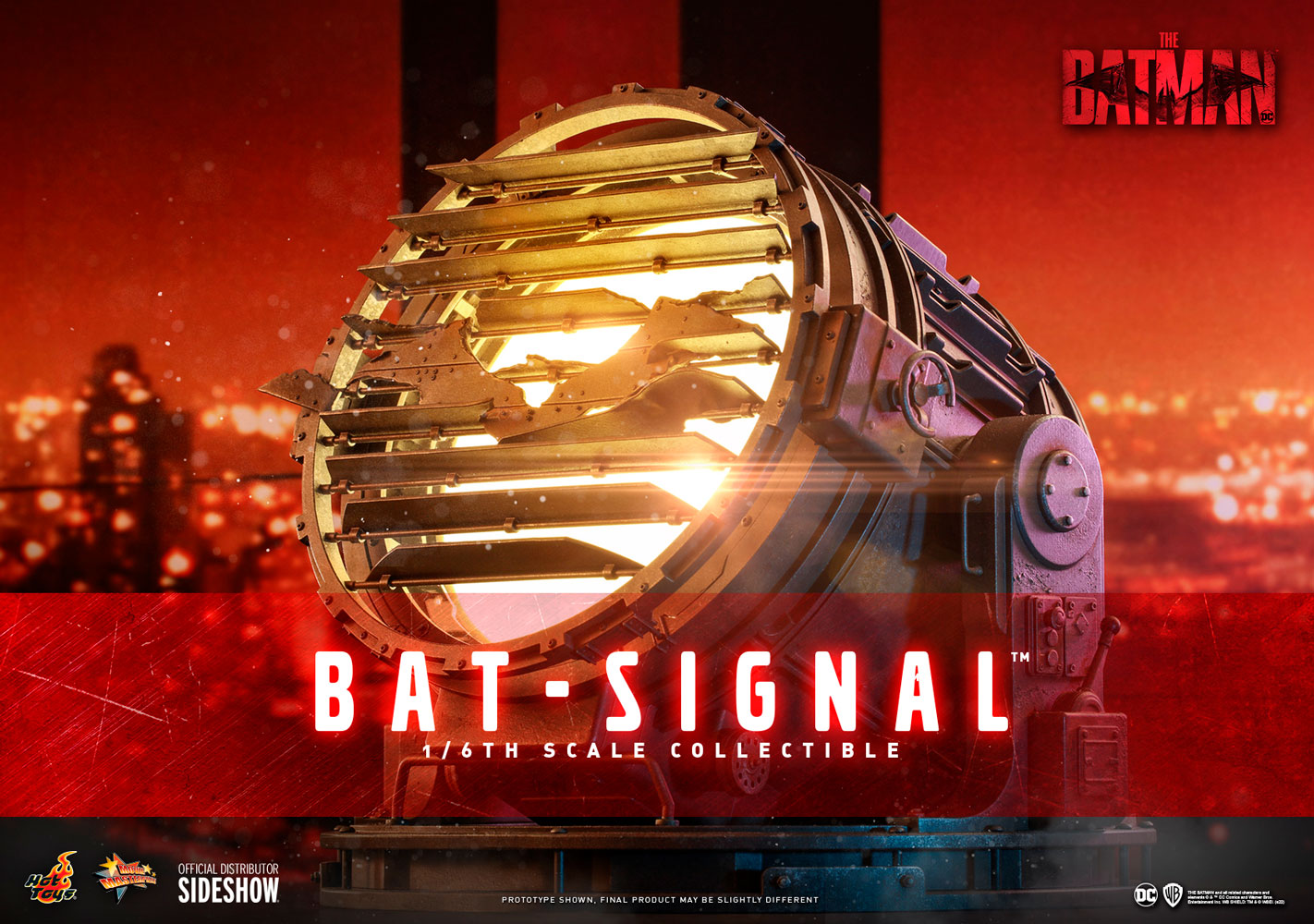 Foto 3 pulgar | Figura Hot Toys The Batman (2022): Bat-signal Accessory 1:6 de Escala