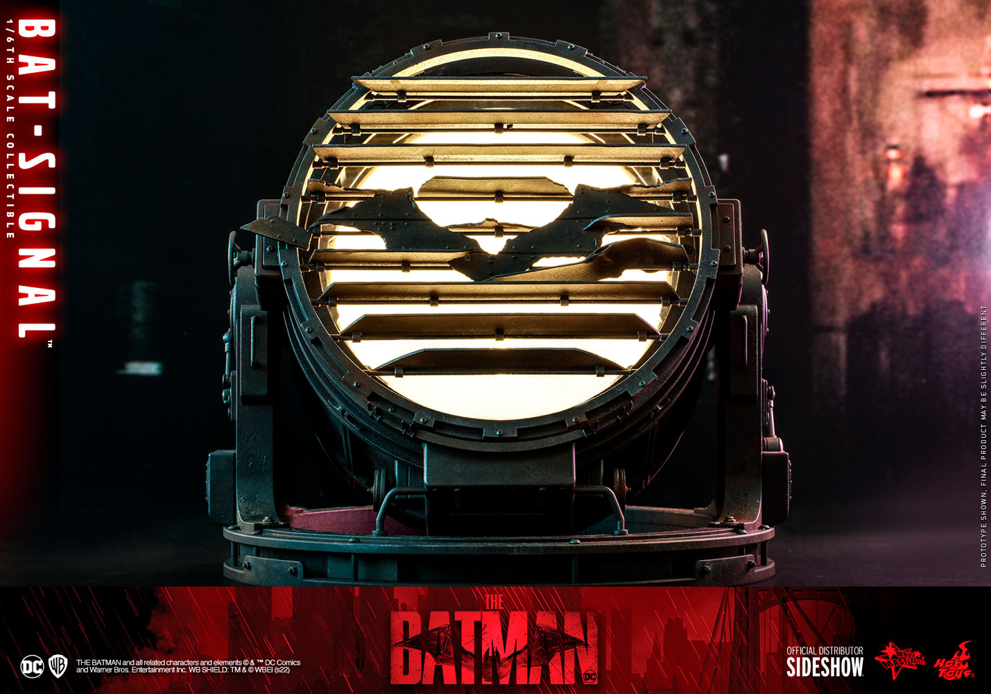 Foto 4 pulgar | Figura Hot Toys The Batman (2022): Bat-signal Accessory 1:6 de Escala