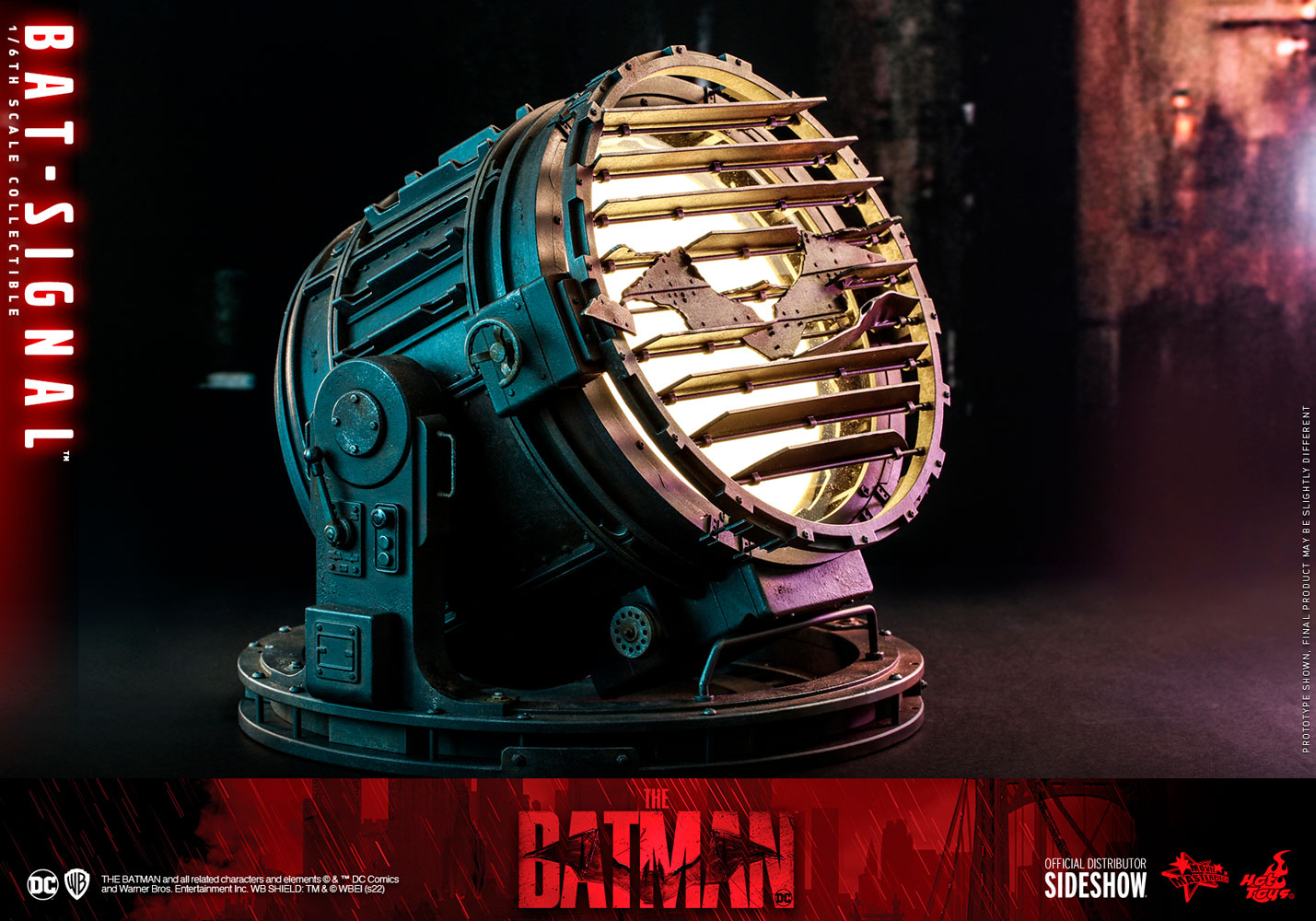 Foto 5 pulgar | Figura Hot Toys The Batman (2022): Bat-signal Accessory 1:6 de Escala