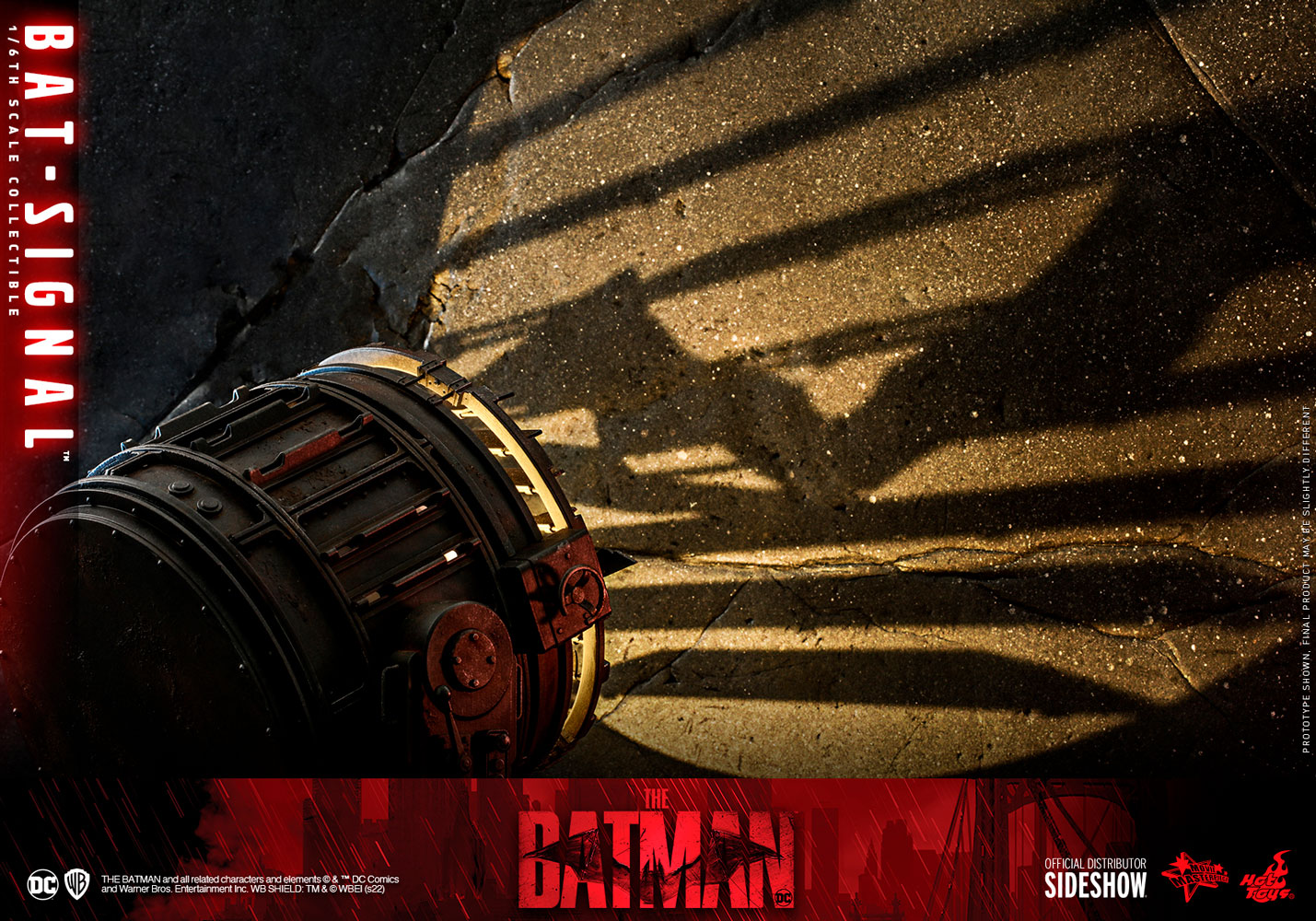 Foto 7 pulgar | Figura Hot Toys The Batman (2022): Bat-signal Accessory 1:6 de Escala