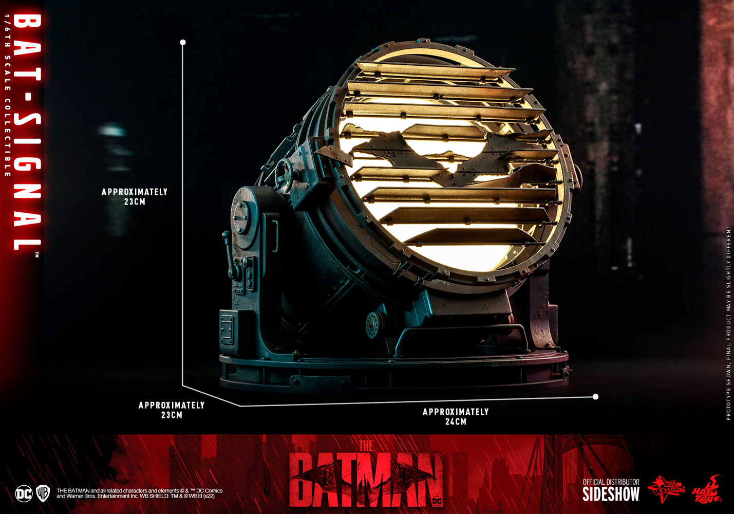 Foto 8 pulgar | Figura Hot Toys The Batman (2022): Bat-signal Accessory 1:6 de Escala
