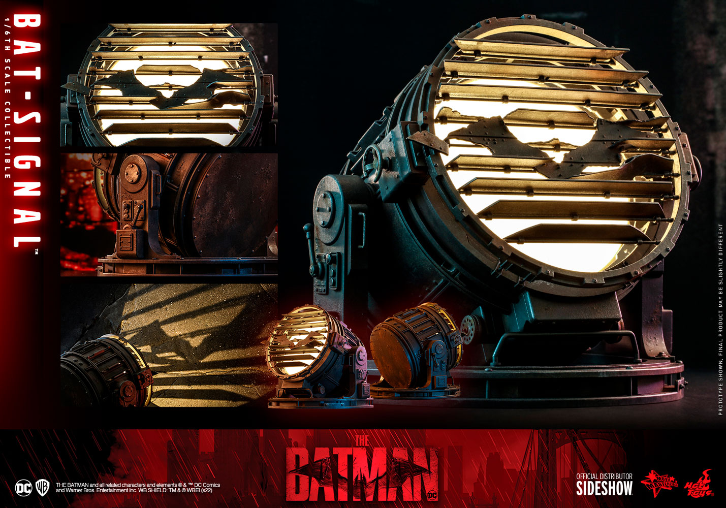 Foto 9 pulgar | Figura Hot Toys The Batman (2022): Bat-signal Accessory 1:6 de Escala