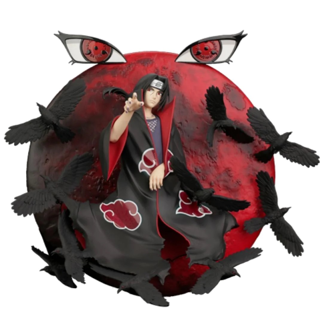 Foto 2 pulgar | Estatua de Pared Espada Arts Breach Wall Art Line Naruto Shippuden: Itachi Uchiha