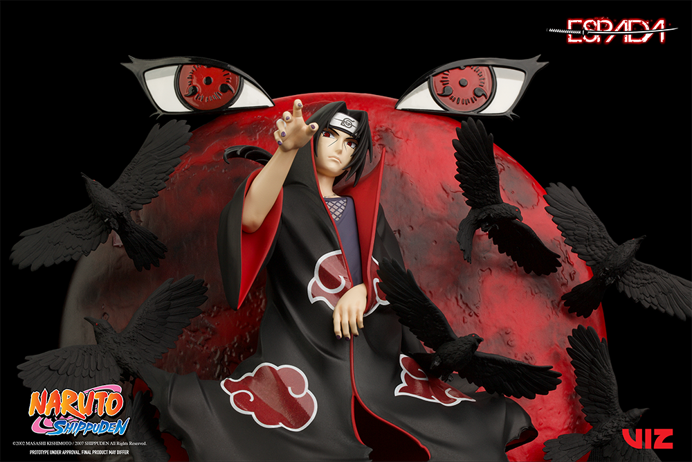 Foto 4 pulgar | Estatua de Pared Espada Arts Breach Wall Art Line Naruto Shippuden: Itachi Uchiha