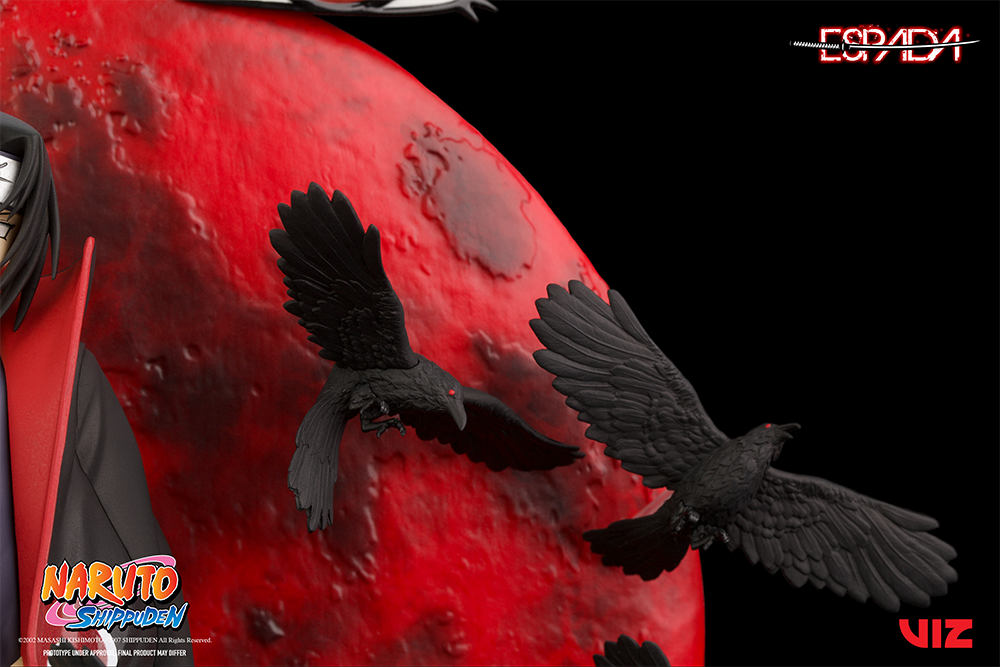 Foto 6 pulgar | Estatua de Pared Espada Arts Breach Wall Art Line Naruto Shippuden: Itachi Uchiha