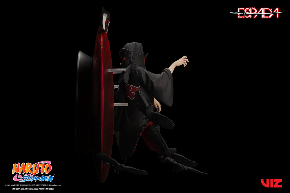 Foto 7 pulgar | Estatua de Pared Espada Arts Breach Wall Art Line Naruto Shippuden: Itachi Uchiha