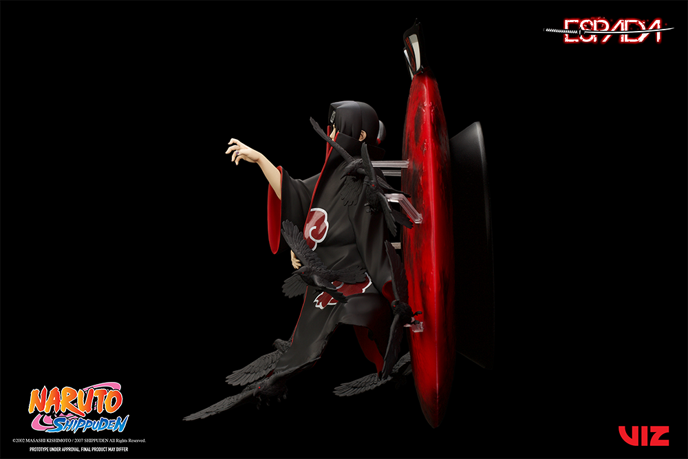 Foto 8 pulgar | Estatua de Pared Espada Arts Breach Wall Art Line Naruto Shippuden: Itachi Uchiha